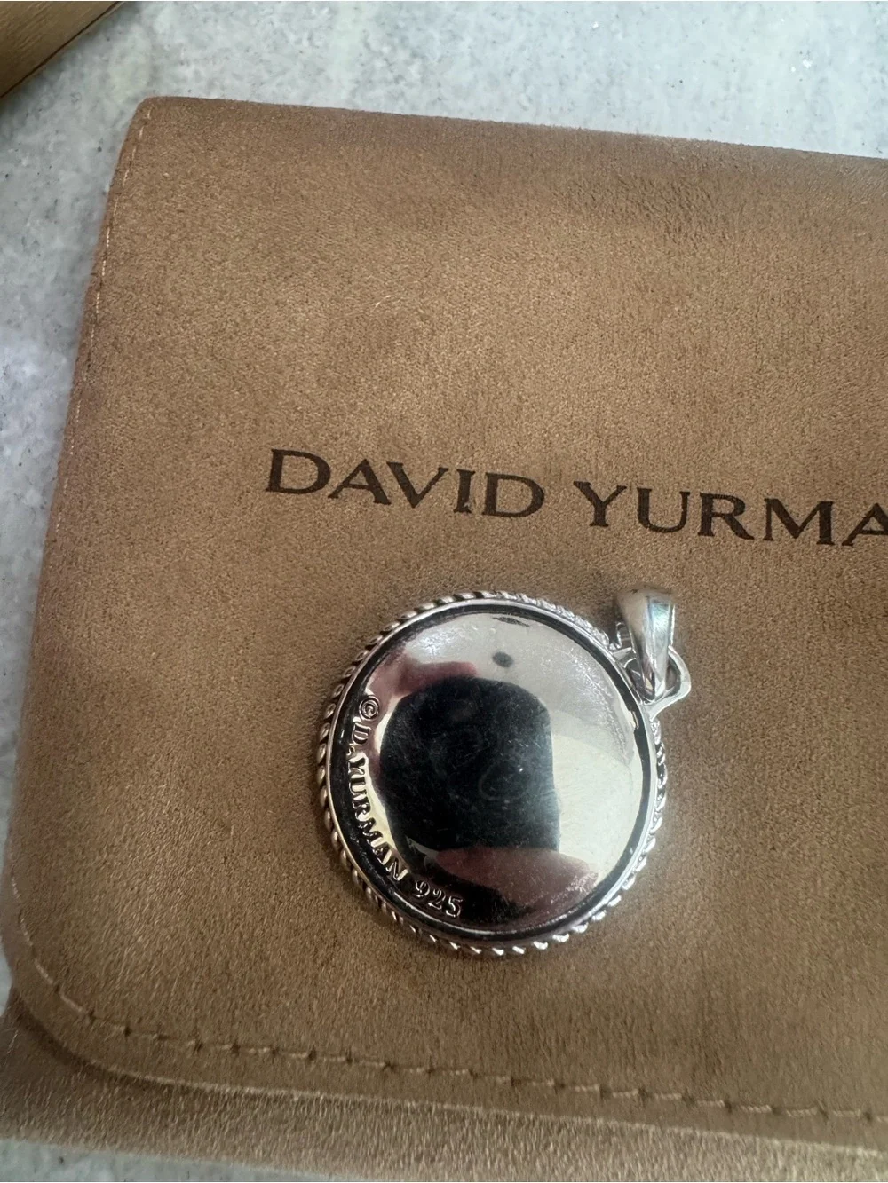 David Yurman Silver Compass Rose Pendant